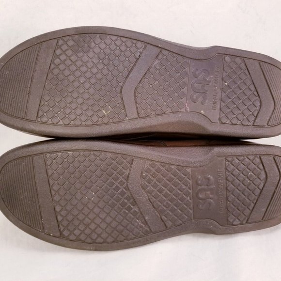 MINT SAS TRIPAD COMFORT TIME OUT MEN LACES WALKING SHOES SIZE 12 M BROWN LEATHER - Picture 8 of 9